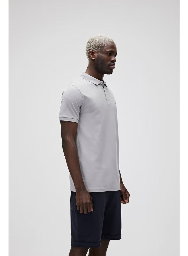 Bad Bear Men's Gray Polo T-Shirt - Image 3